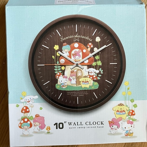 Sanrio character (hello kitty, Cinnamoroll, Pompompurin, my melody) wall clock - Picture 2 of 2